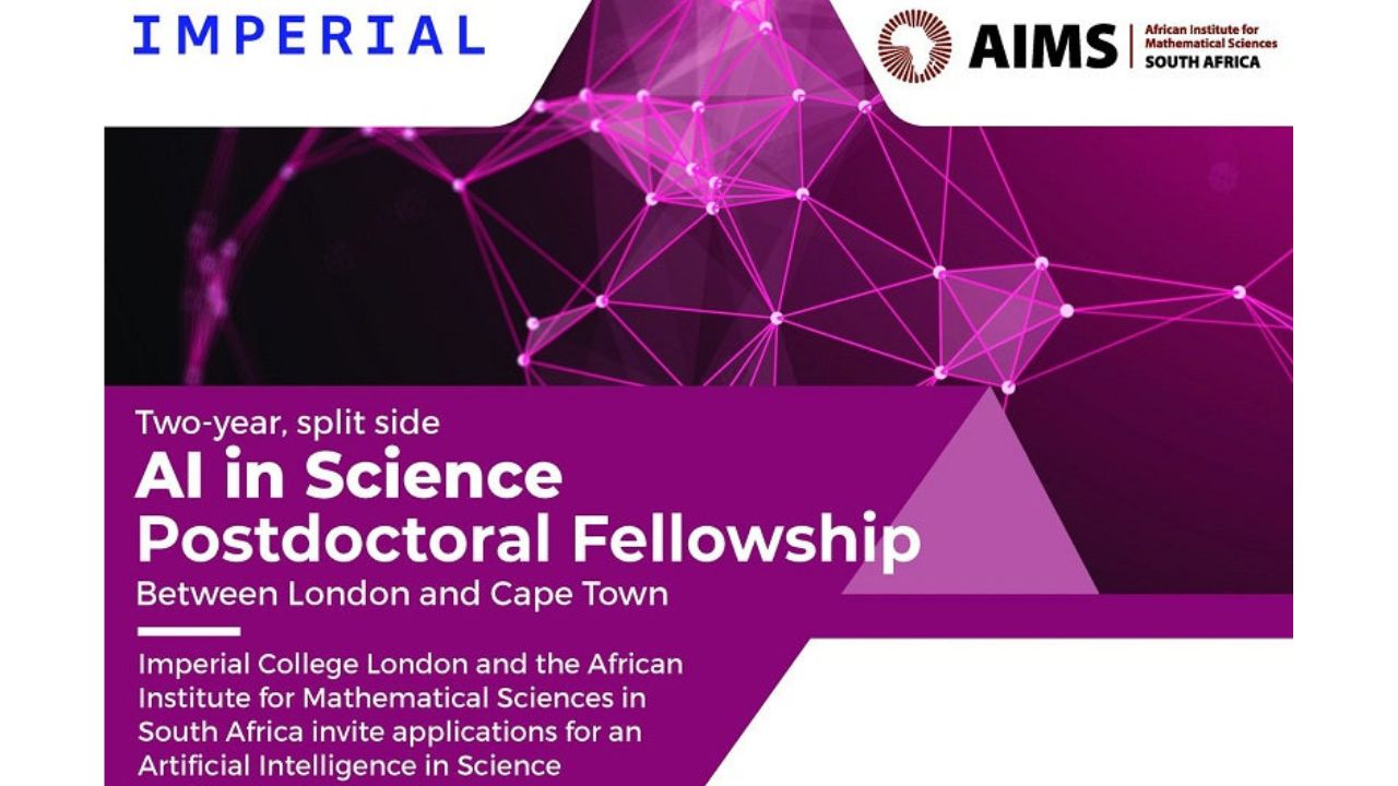Fully Funded! AIMS South Africa Opens AI in Science Postdoctoral Fellowship 2027/2028 – Apply Now!