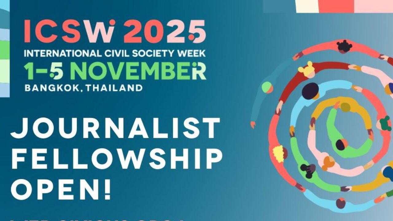 Global Opportunity! Apply Now for the International Civil Society Week Journalist Fellowship 2025