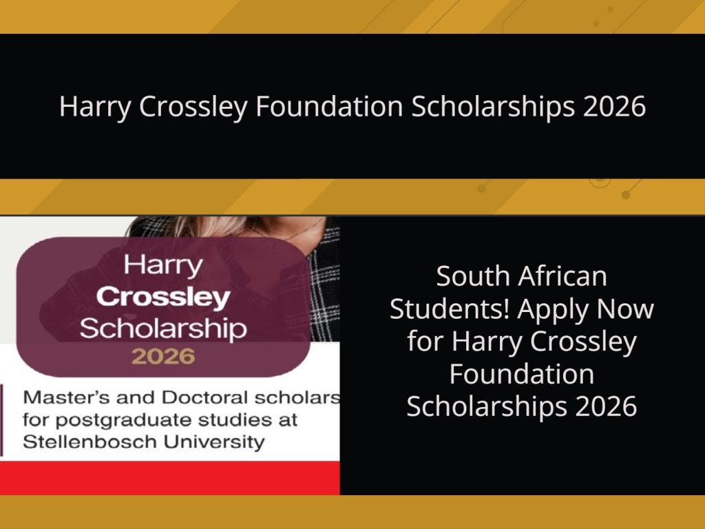 Harry Crossley Foundation Scholarships 2026