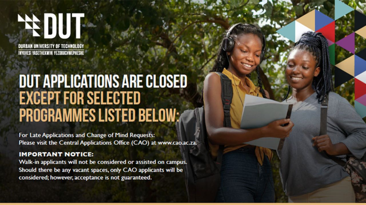 Hurry! Durban University of Technology Application Window Just Opened – Limited Time to Apply!