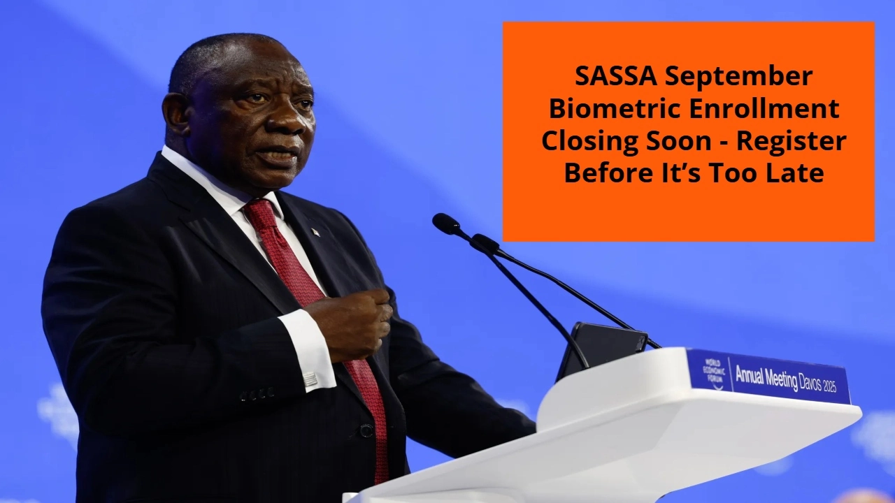 SASSA September Biometric Enrollment Closing Soon – Register Before It’s Too Late